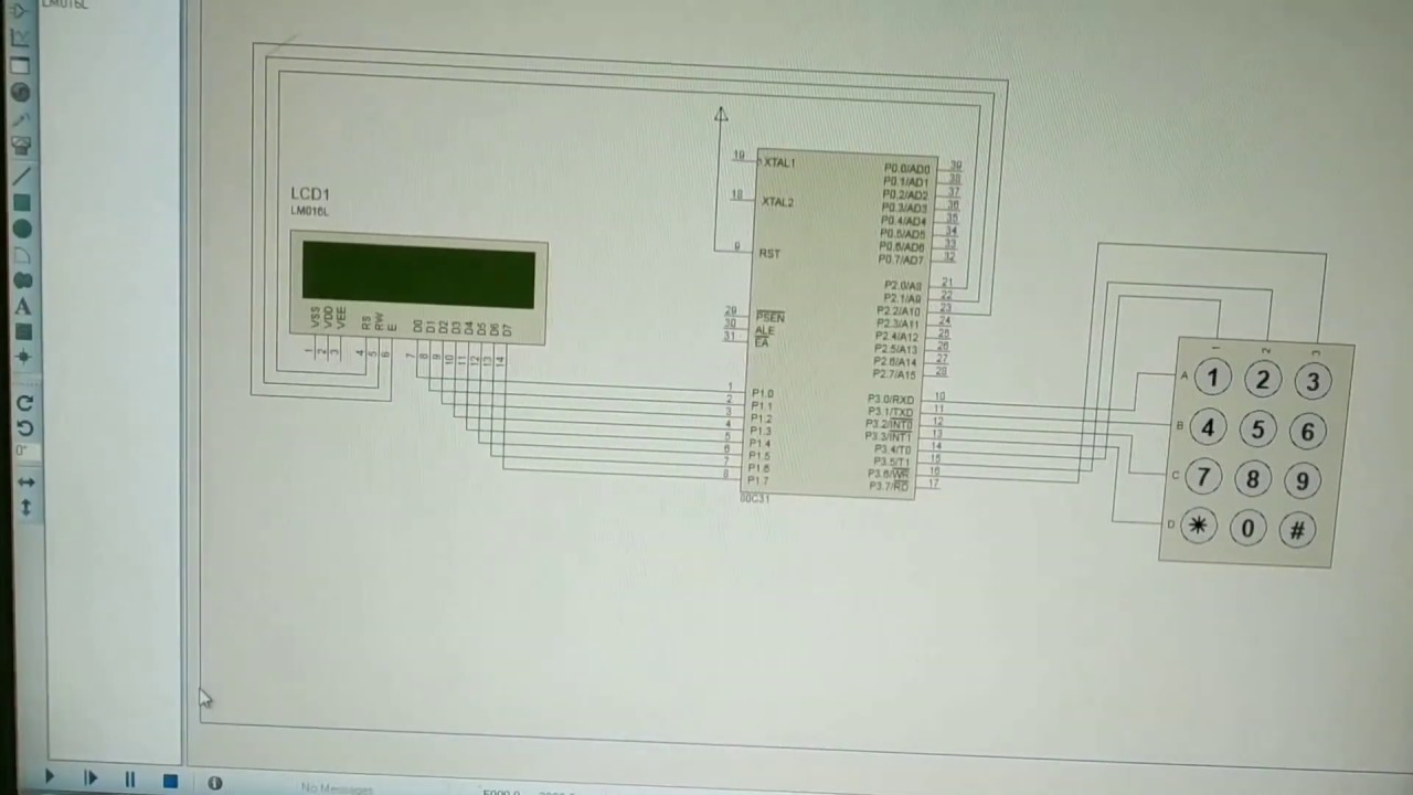 Password checking system with 8051 micro-controller - YouTube