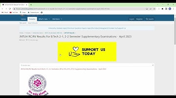 JNTUH RC/RV Results For B Tech 2-1, 2-2 Semester Supplementary Examinations#JNTUH