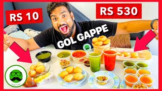 Rs 530 Pani Puri | Gol Gappe Cheap Vs Expensive Food Challenge | Veggie Paaji