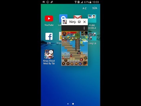 Ninja Shool Mod Chia Đôi Màn hình Hỗ Trợ Treo Up Yên Giành Cho Android Ko Khác Gì Pc