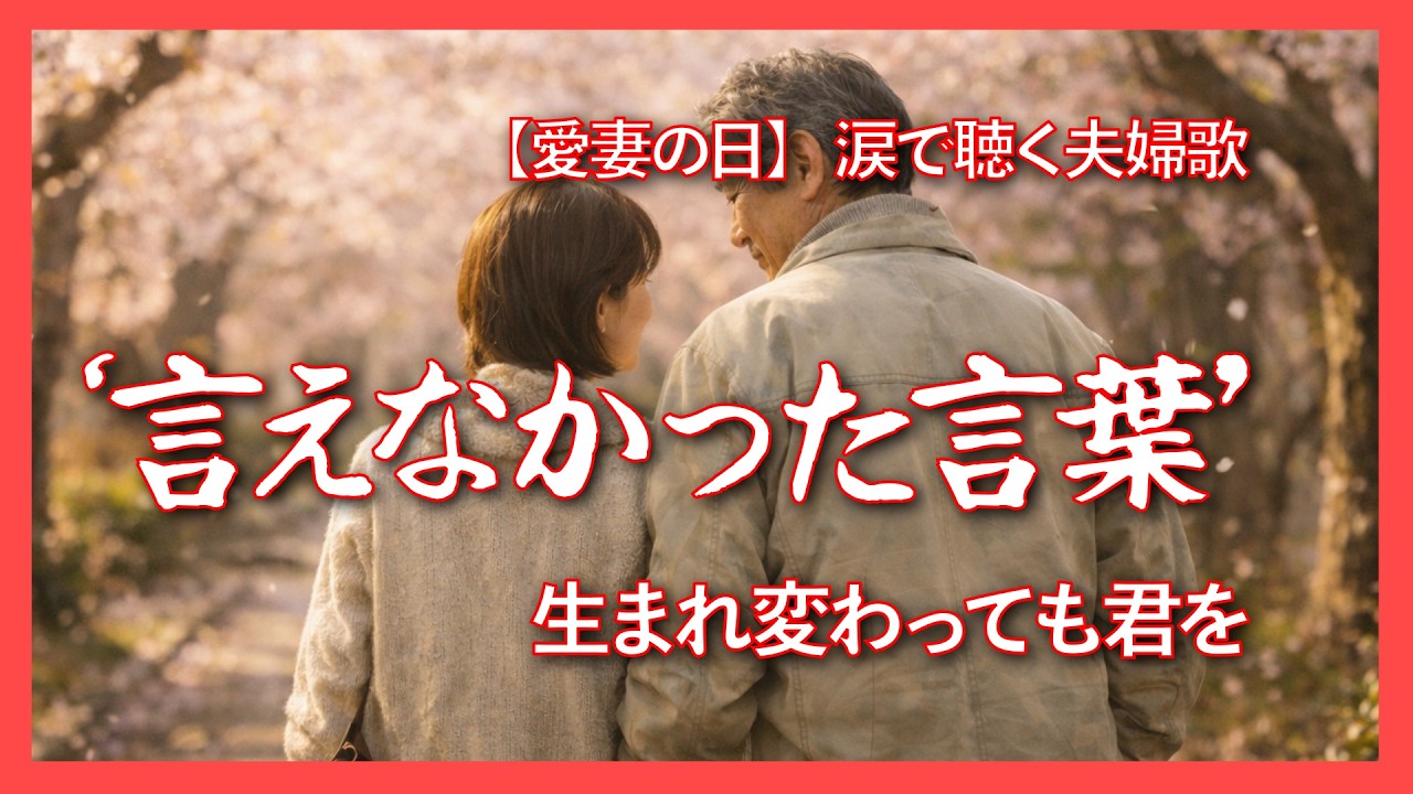 【愛妻の日】生まれ変わってもまた夫婦に… 夫へ捧ぐ涙の感謝状「言えなかった言葉」