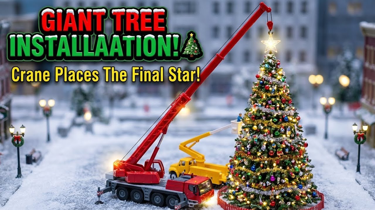 CHRISTMAS LOGISTICS! 🎄 Installing The GIANT City Tree With A Crane! (Holiday Engineering)