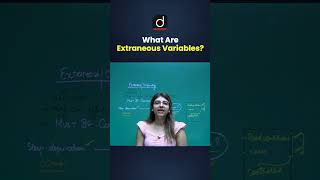 Extraneous Variables Explained #DrishtiTeachingExams #Shorts #Paper1 #ResearchAptitude