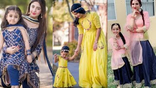 Outstanding Mother Daughter Matching Dresses for Birthday||Mother Daughter Party wear dress designs