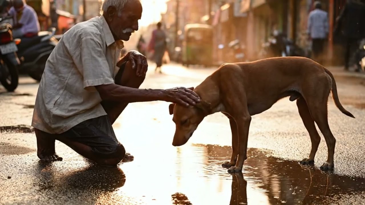 అతడు చెప్పులను కాదు… ప్రేమను కాపాడుతున్నాడు