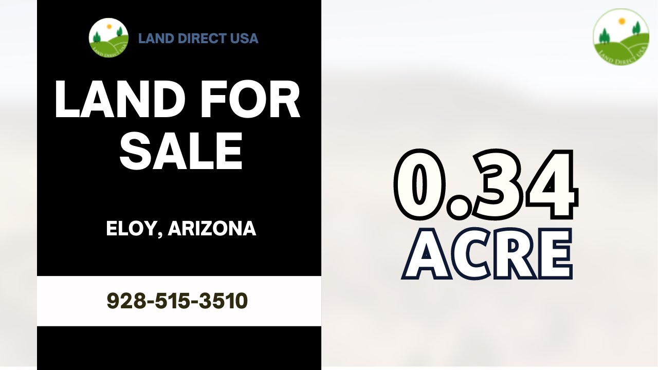 0.34 acre land for sale in Eloy, Arizona [40319121] YouTube