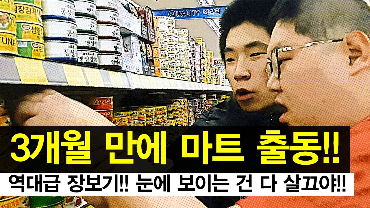 감스트 : 역대급 장보기! 3개월 만에 마트 출동! 다 살끄야!!