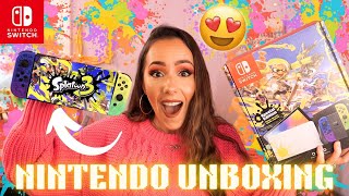 Splatoon 3 OLED Nintendo Switch UNBOXING! | Heidi Veronica