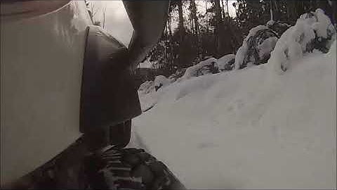 Icon suspension in foot deep snow