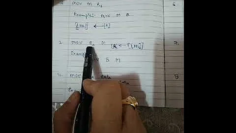 Microprocessor 8085 data transfer instructions part 1