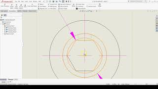 Worm Gear Shaft Drawing - Title Block & Reference Dims