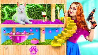 картинка: Секретный домик для кота! Строим секретные домики для животных!