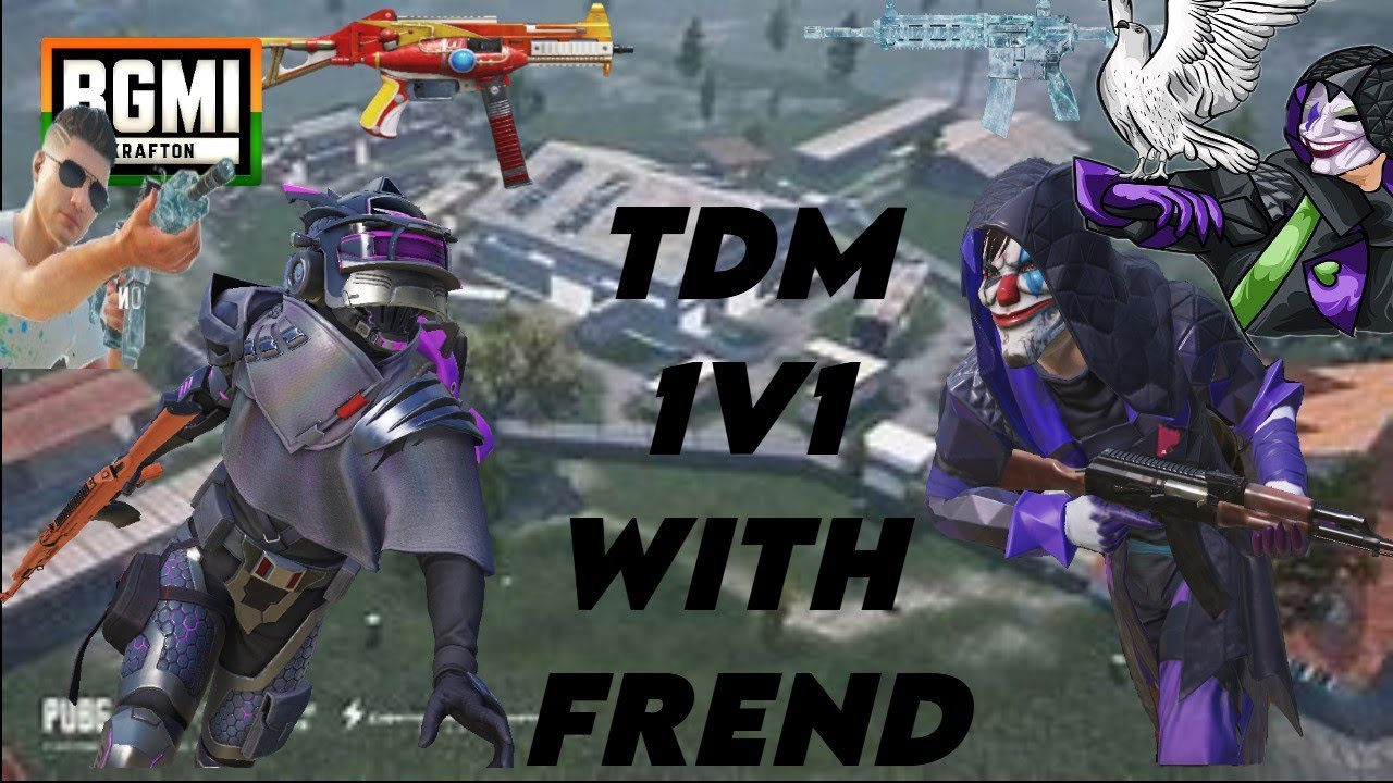 BGMI 1V1 with friend M416 only - YouTube
