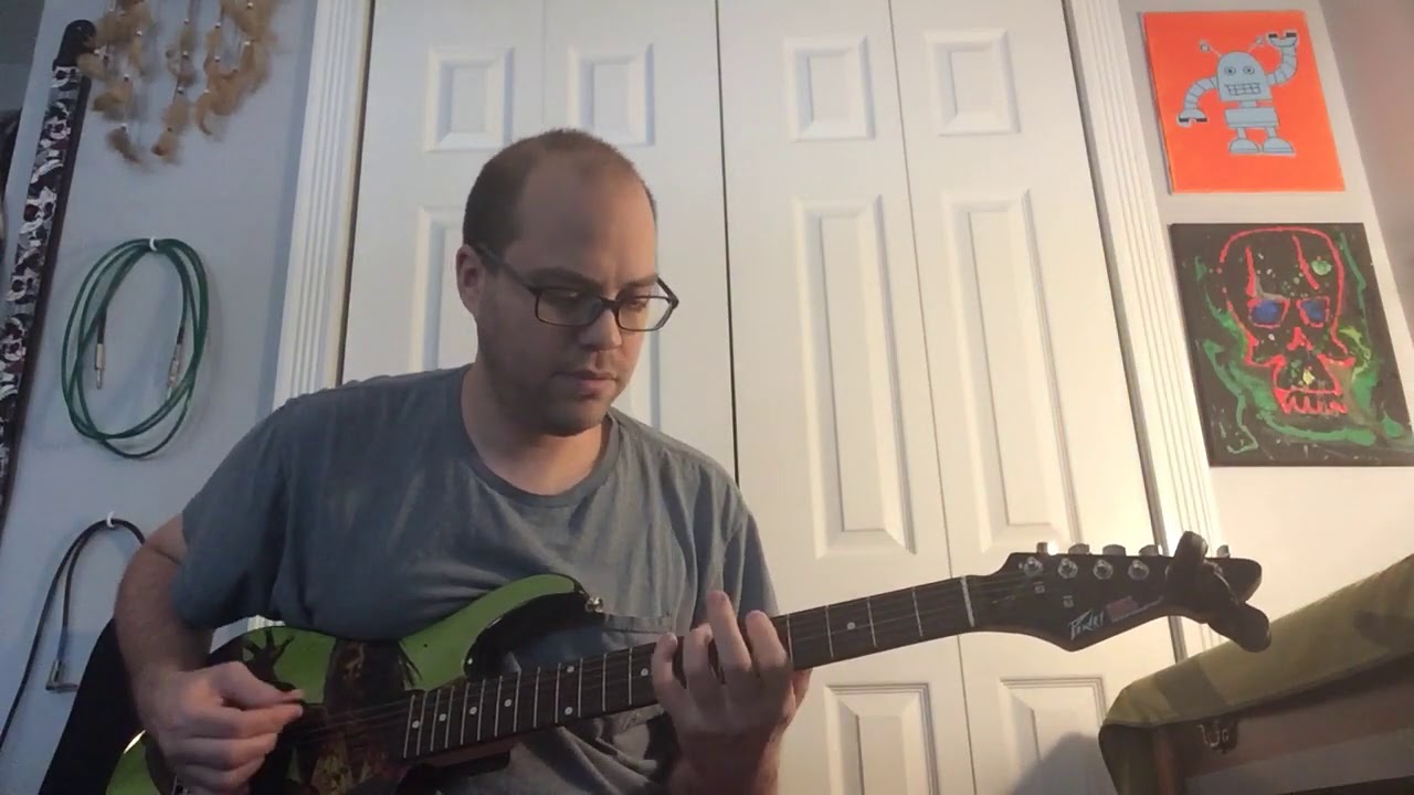 Peavey rock master walking dead guitar clean sounds demo