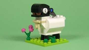 LEGO Lamb Building Instructions - LEGO Monthly Mini Build "How To"