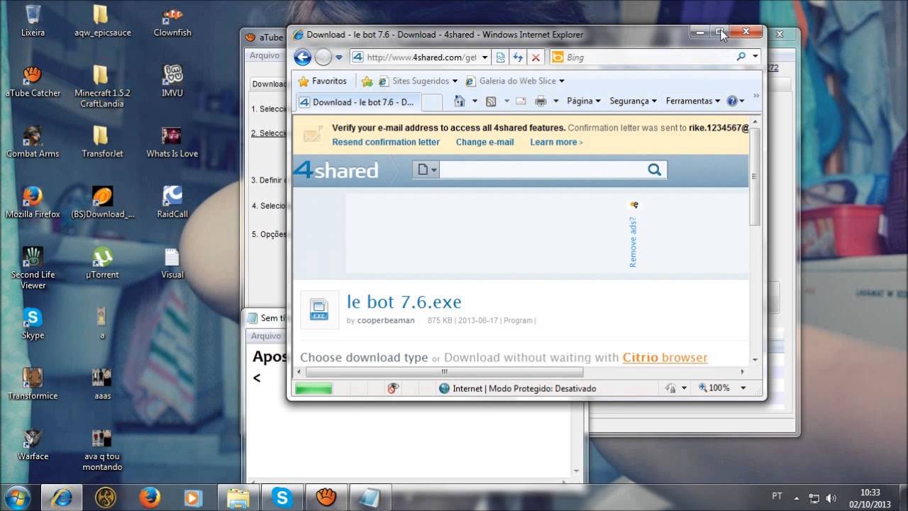 Como Baixar E Usar o Le Bot 7 6 AQW - YouTube