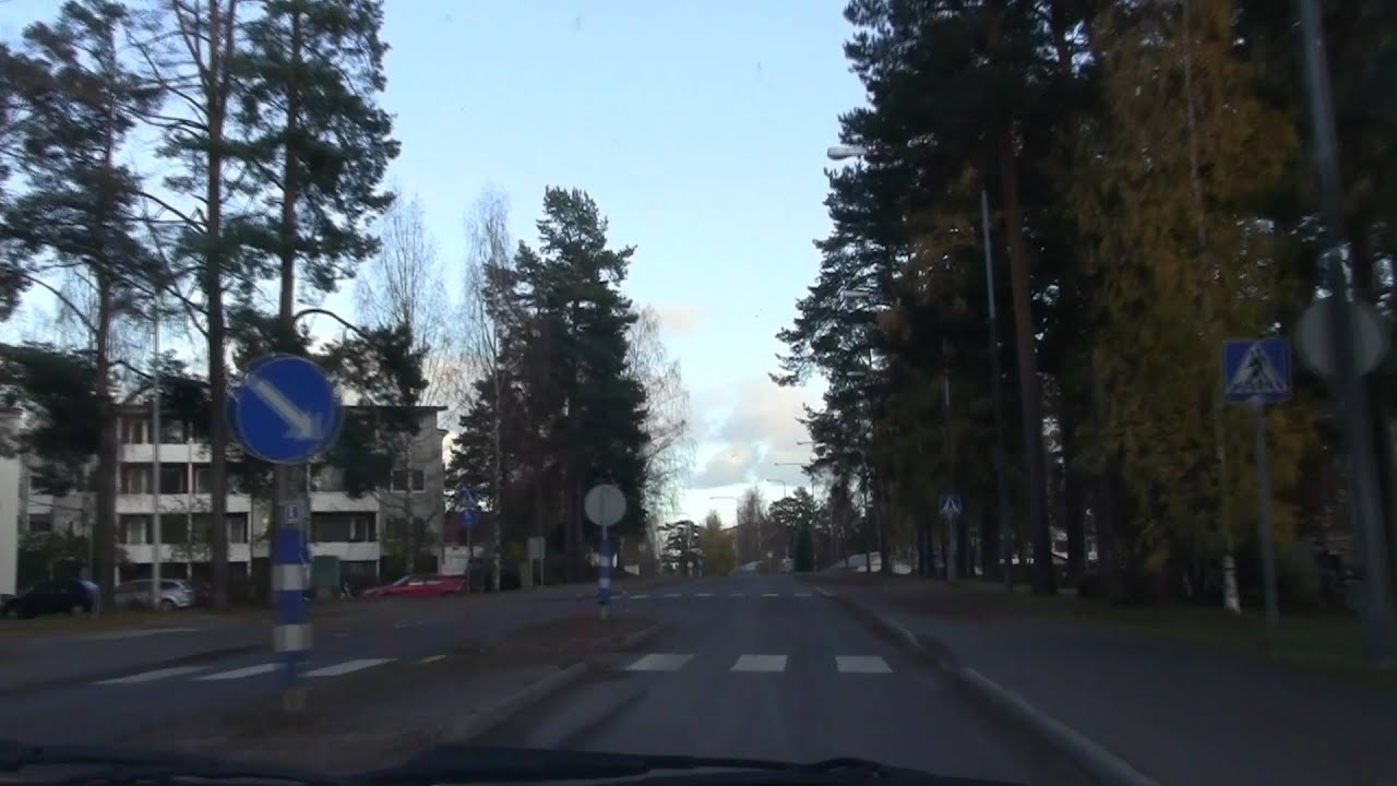 Saarijärvi city by autumnevening, Finland