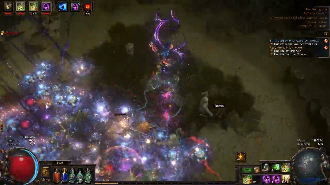 POE 3.26 - Ziz Merciless HCSSF Class Gauntlet League - ACT9 - The Basilisk