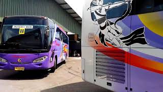 Pasukan bus Ramayana keluar garasi