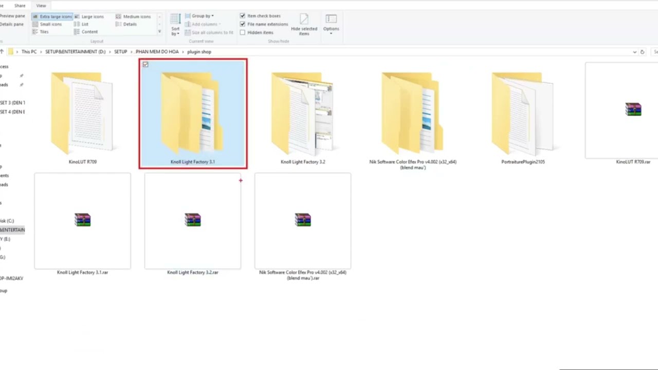 Huong Dan Cai Dat va Su Dung Plugin Knoll Light Factory 3.2 Cho PhotoShop