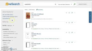 Refining Search Results