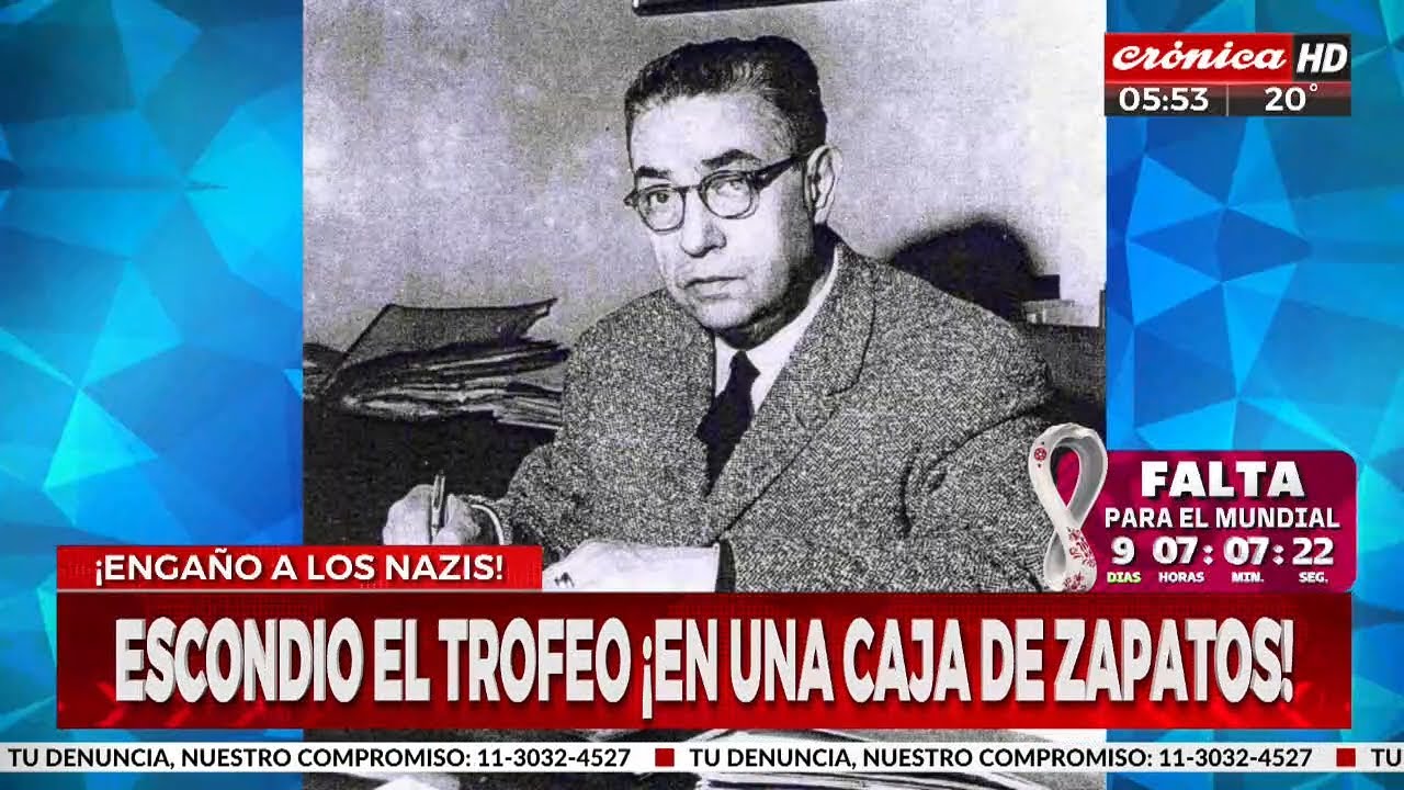 Escondió la copa del Mundial 1938 en una caja de zapatos para esconderla de los nazis