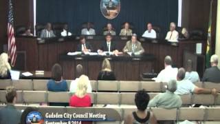 Gadsden City Council Meeting - 9/9/2014