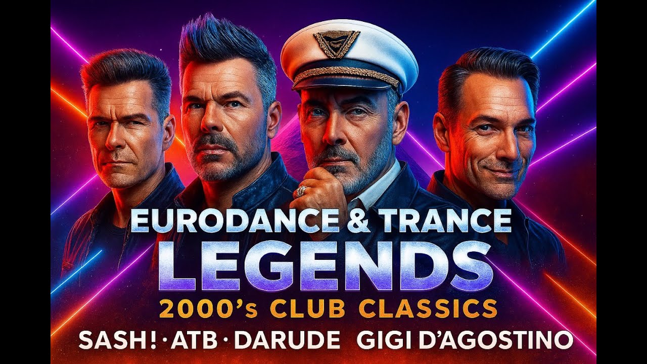 EURODANCE & TRANCE LEGENDS  2000’s Club Classics – Sash!, ATB, Darude, Gigi D’Agostino