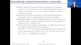 Module 6 Lesson 4: Rational inattention and portfolio under-diversification