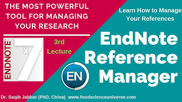 EndNote|Reference Manager for Thesis/Research Papers/Reports etc in Urdu|Hindi (Lecture 3rd)