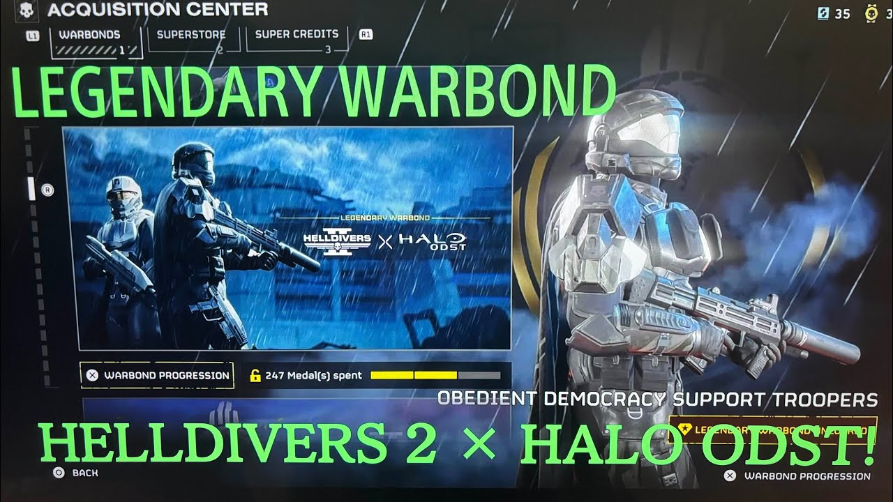 Helldivers 2: The New Legendary Halo ODST Warbond!