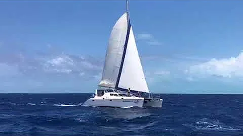 St Francis 50, Aphrodite, sailing in the Bahamas