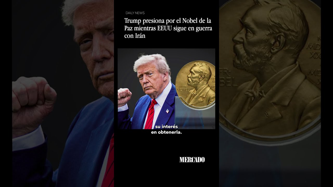 Trump presiona por el Nobel de la Paz mientras EEUU sigue en guerra con Irán