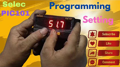 How Selec Process Indicator PIC101A-VI for Precision Monitoring || Control Type || program setting