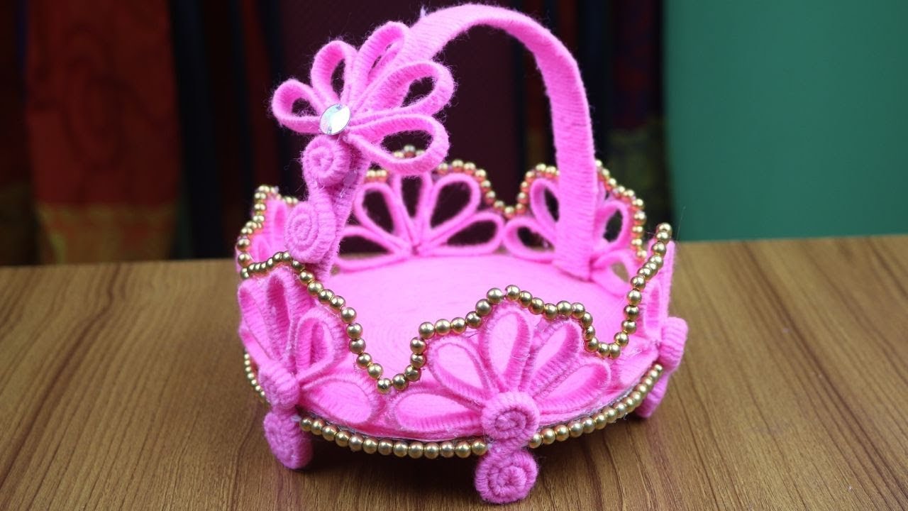 Amazing Woolen Design || Woolen Craft Idea - Best reuse ideas || Best out of waste- Home Decor DIY