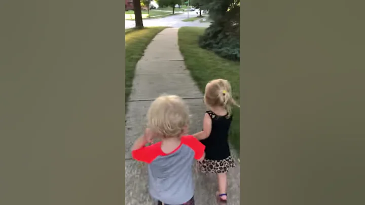 Margo and Archie on a walk