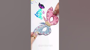 DIY Masquerade Mask #diy #shorts #craft #handcraft #amitismkn