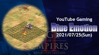 [AoE2]Blue Emotion #21/07/25[Monks can heal farms(I didn't know!)]