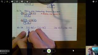 4.8 Ex 2b- Adding and Subtracting Complex Numbers