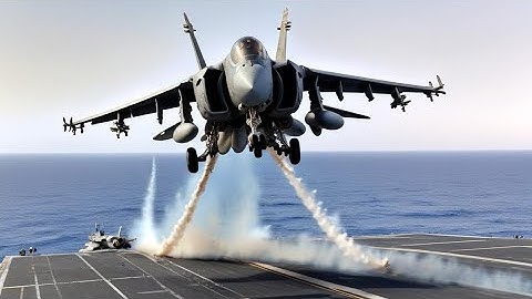 AV-8B Harrier II Showing the Insane Jump on Aircraft Carrier | military pixel