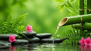 Blissful Piano Harmony and Bamboo Water Sounds – Relaxing Music for Stress Relief and Sleep