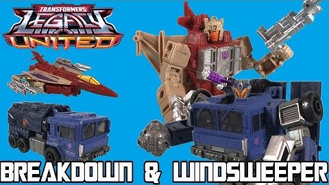 Breakdown & Windsweeper Review - Transformers Legacy United Doom & Destruction Collection
