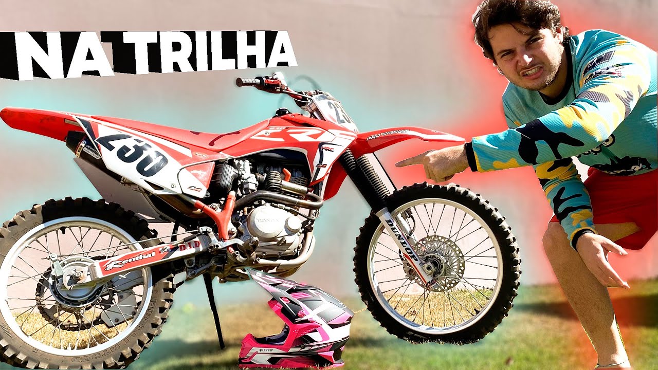 MINHA MOTO NOVA DE TRILHA