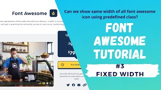 How can we show same width of font awesome icons? - #3 Fixed width class in font awesome. screenshot 3