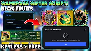 [FIXED🐲] GamePass Gifter Script Blox Fruits Script! 🔥 | NO KEY • UNDETECTED • OVERPOWERED