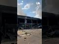 Russian drone BURNS DOWN SUPERMARKET in CHERNIHIV: 13 injured #shorts