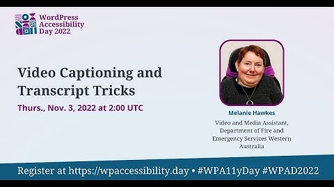 Video Captioning and Transcript Tricks