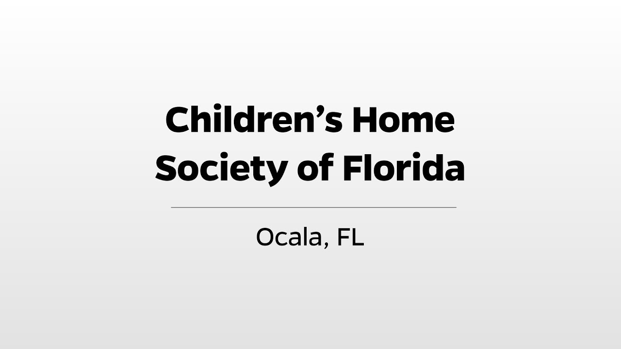 Children's Home Society of Florida WUFT's Greater Good YouTube