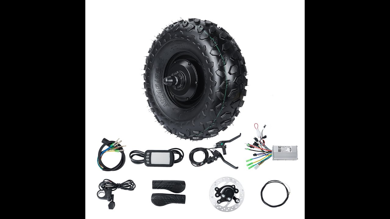 14 5 inch geared hub motor test video 48v250whubmotor wheels wheel 