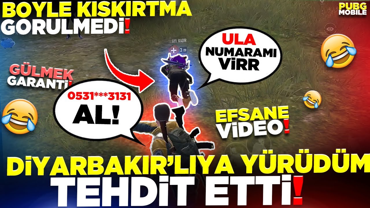 DİYARBAKIR’LIYA YÜRÜDÜM TEHDİT ETTİ BÖYLE KIŞKIRTMA GÖRÜLMEDİ🤣 PUBG MOBILE